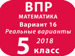ВПР 2018. Математика. 5 класс. Вариант 16 с ответами